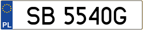 Trailer License Plate